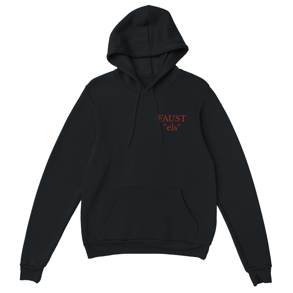 Ingenjörer UMU special-huvtröja i svart, luva och känguruficka.