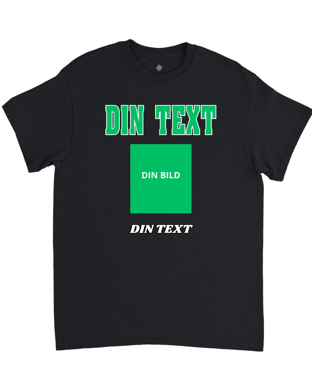 T-shirt with your own image & text - green