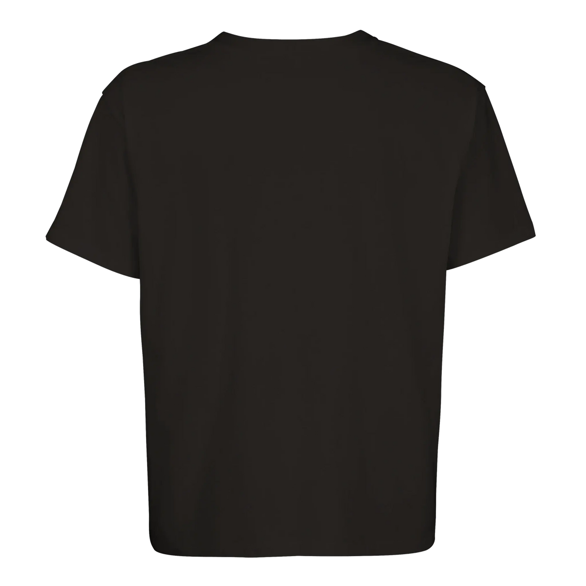 OverStorlek t-shirt i mörk färg, kort ärm och rak passform