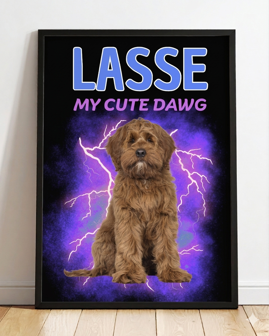 Poster with your own image & text